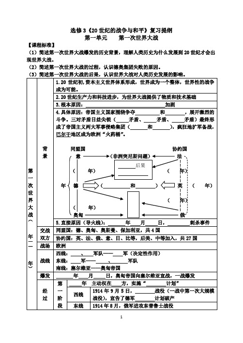 选修3复习提纲