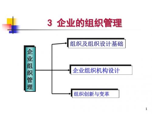 企业组织管理ppt课件