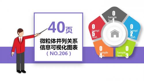 40套微立体并列关系信息可视化PPT图表