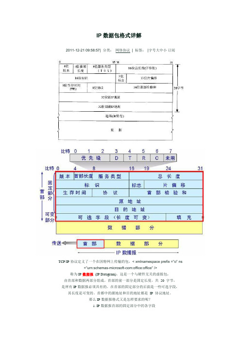 ip数据包格式