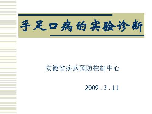 手足口病的实验诊断