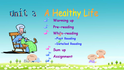 人教版高中英语必修五Module 6《Unit 3 A healthy life》ppt课件之三