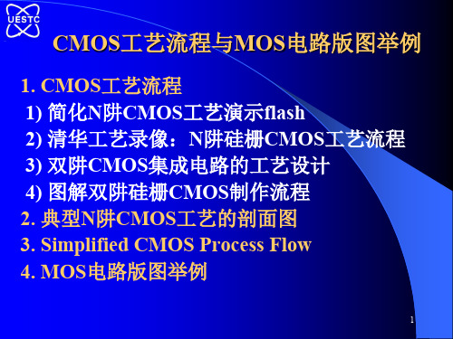 CMOS工艺流程与MOS电路版图举例 