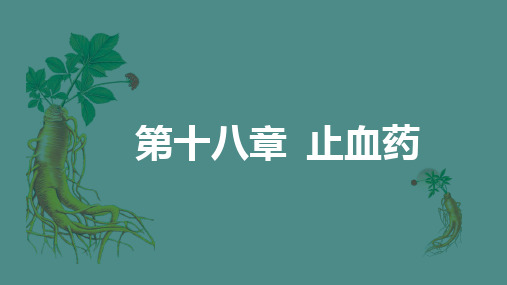 止血药(中药学)