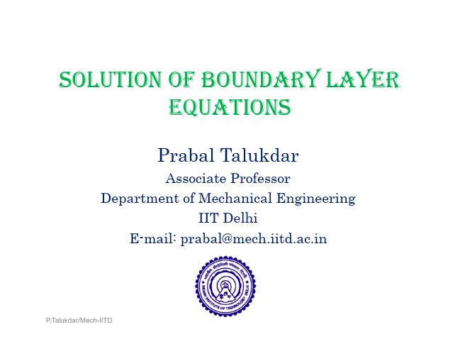 Boundary layer theory