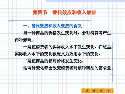 第四节-替代效应和收入效应教学内容