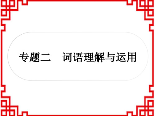 中考语文 积累与运用 2专题二 词语理解与运用