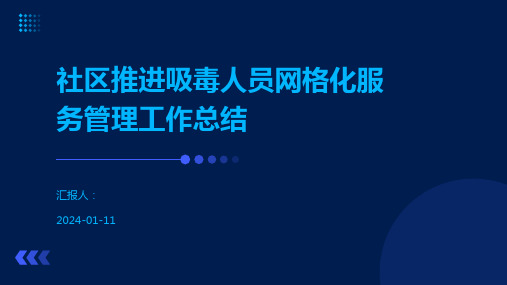 社区推进吸毒人员网格化服务管理工作总结