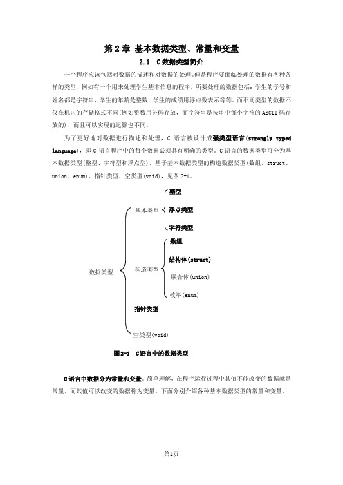 第2章 基本数据类型、常量和变量