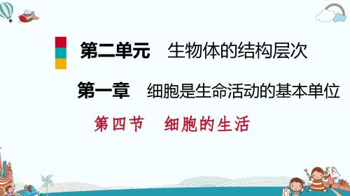 七年级生物第一章第四节 细胞的生活