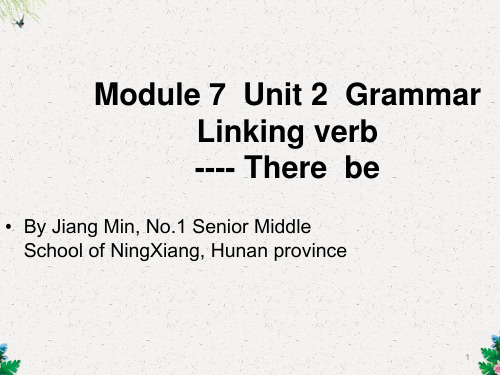高中英语译林版模块7 Unit2 Grammar 系动词(共30张PPT)