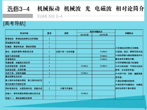 2017高考物理一轮复习 机械振动 机械波 光 电磁波 相对论简介 基础课时1 机械振动课件(选修3-4)