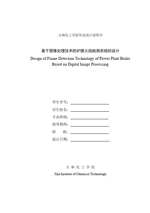 基于图像处理技术的炉膛火焰检测系统的设计