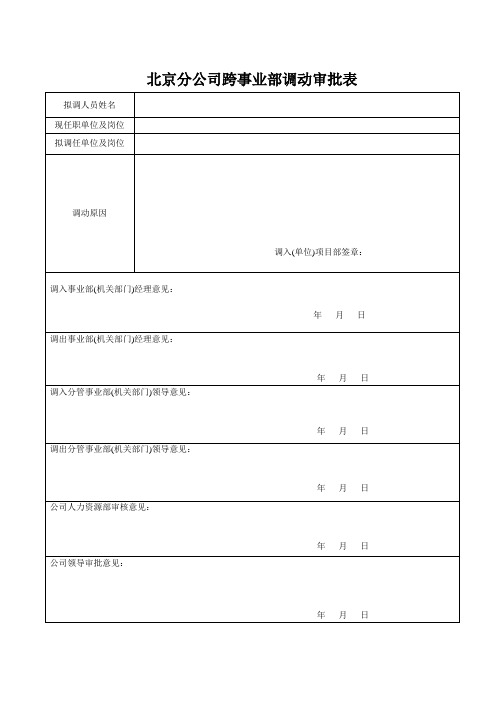 员工内部调动工作流程(红头文件下发版)