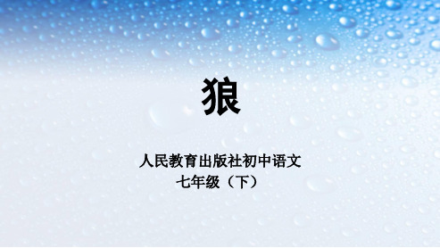 七年级语文下册(人教版)30《狼》 (1)ppt课件