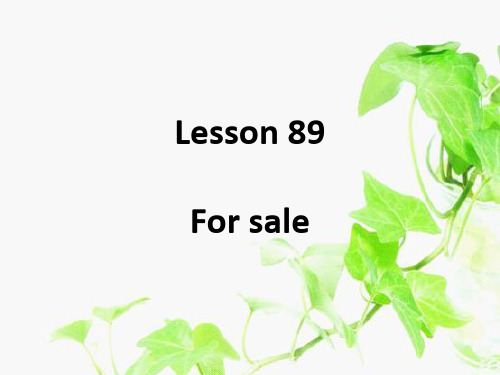 新概念英语NCE_Lesson91-92(共46页)课件