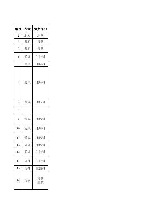 井工煤矿总工程师审批项目明细