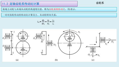 机械设计基础课件11-02定轴齿轮系传动比计算