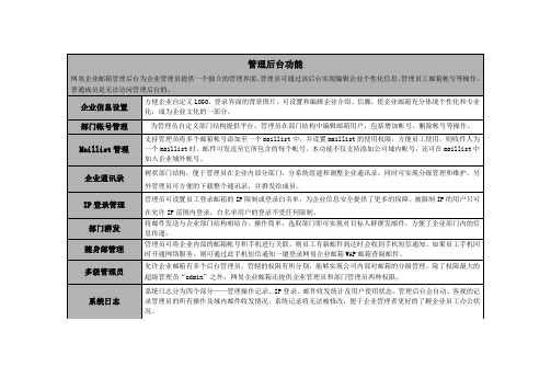 网易企业邮箱功能介绍