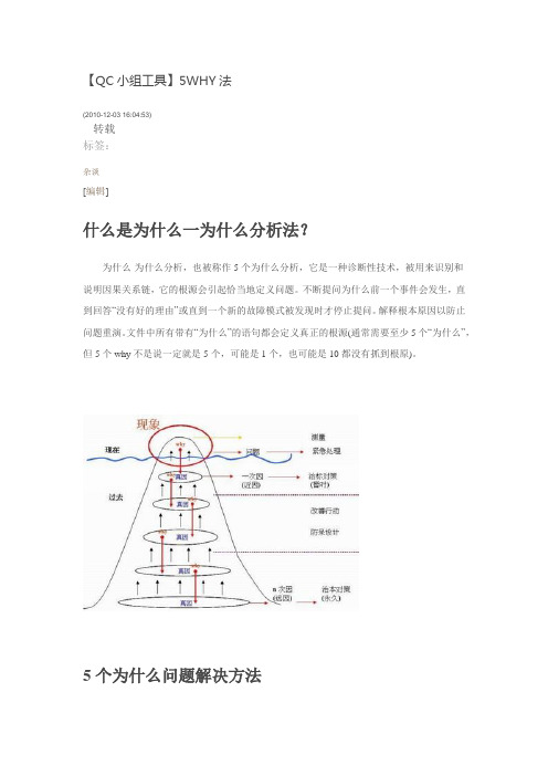 品质分析工具5why