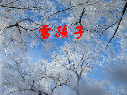 部编教材二年级上册语文《雪孩子》ppt上课课件