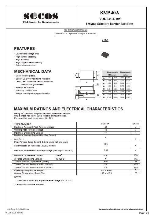 SM540A中文资料