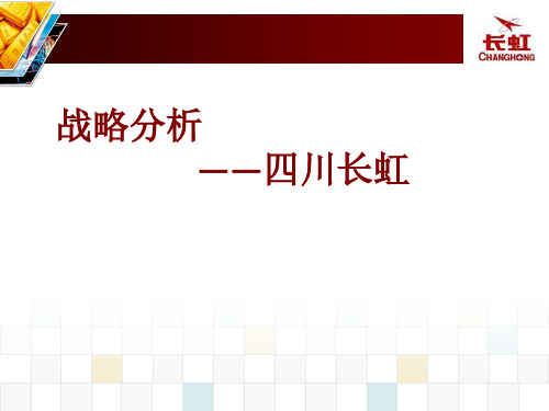 四川长虹战略分析