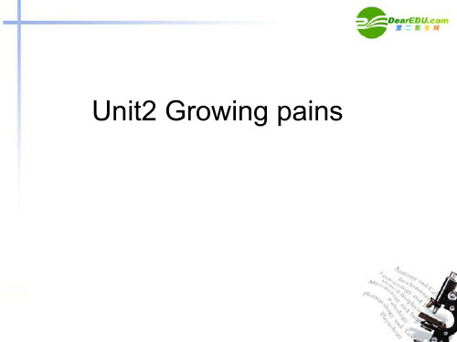 高中英语 module1unit2growingpainsreading课件 牛津版