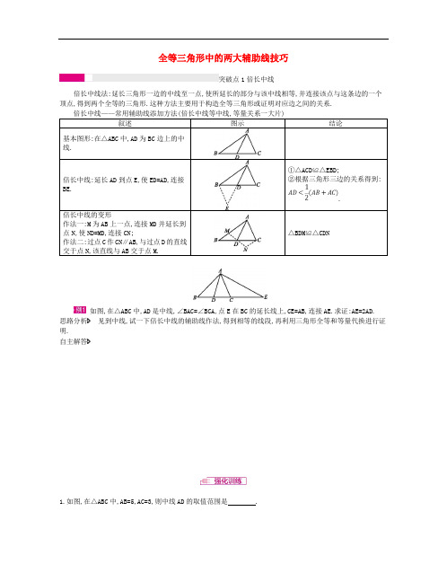 河南省2019年中考数学总复习第四章三角形微专项