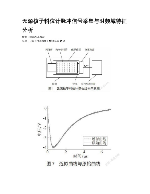 无源核子料位计脉冲信号采集与时频域特征分析