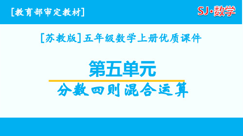 苏教版六年级上数学第五单元全套课件(含练习课)