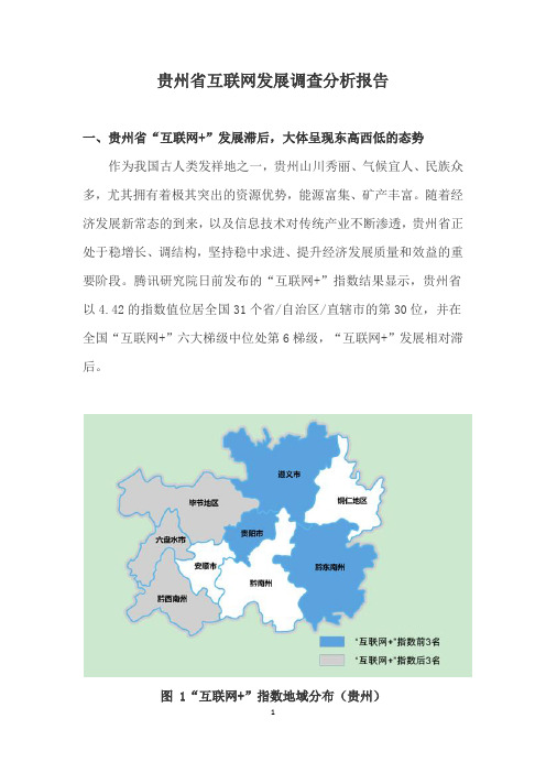 贵州省互联网发展调查分析报告