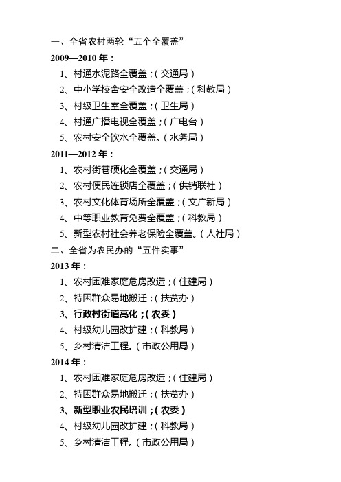 五个全覆盖、五件实事