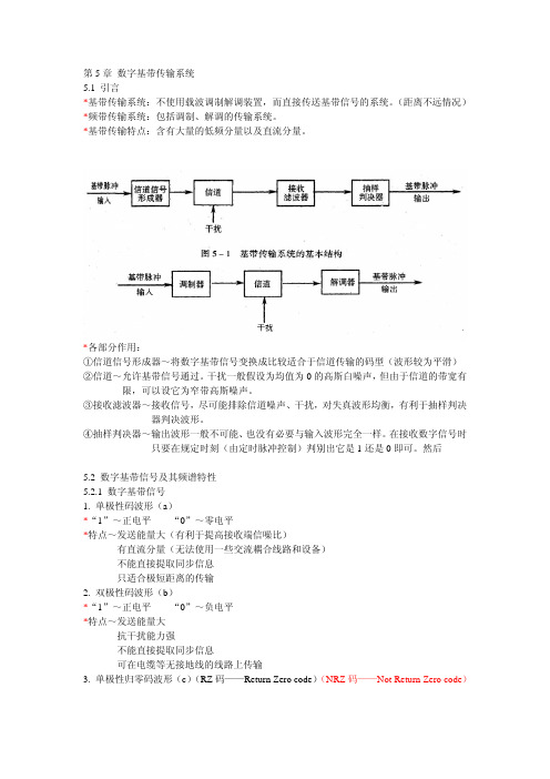 基带信号的频谱特性