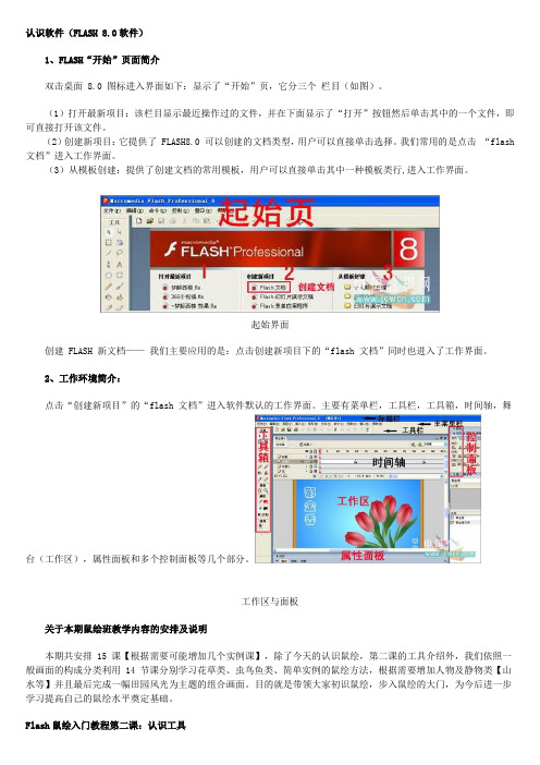 认识软件FLASH 8解读