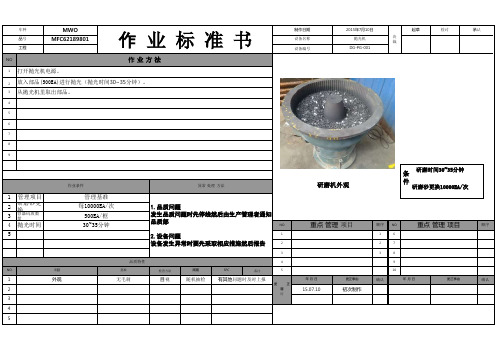 抛光机作业指导书