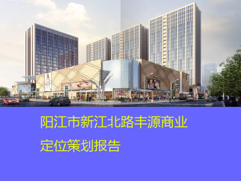 定位策划-城市综合体-广东阳江新江北路丰源商业项目前期与定位策