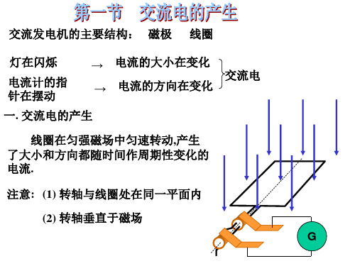 交流电的产生和变化规律