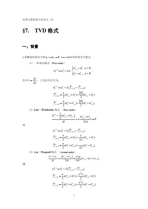 高等计算流体力学讲义(5)