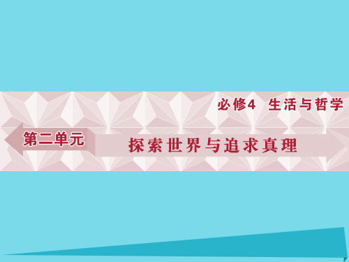 高考政治总复习 第二单元 第四课 探究世界的本质课件(必修4)