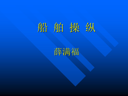 1.1船舶旋回性资料