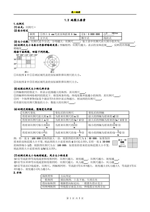 地图三要素 经典教案