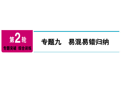 2020年中考历史二轮专题复习精品课件： 专题九 易混易错归纳(共28张PPT)