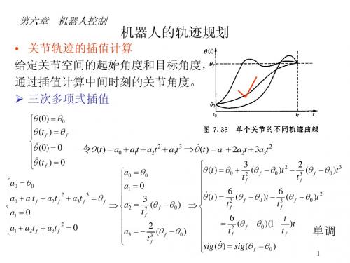 第六章 轨迹规划