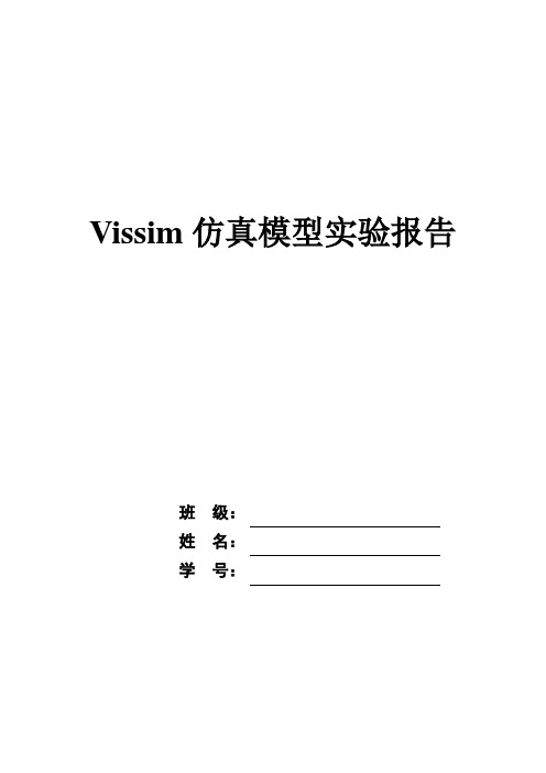 VISSIM3.6基本使用教程