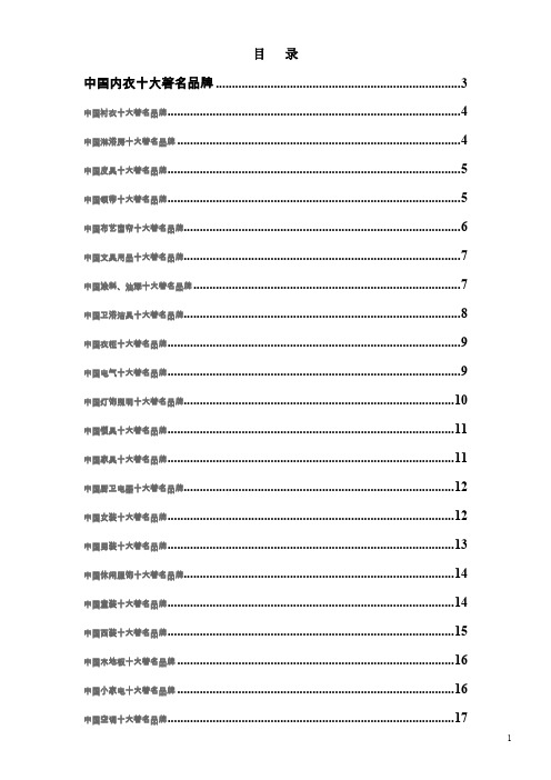 国内各行业十大品牌图标汇集