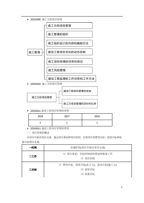 二级建造师《施工管理》精讲通关讲义