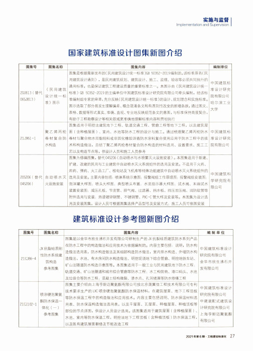 国家建筑标准设计图集新图介绍