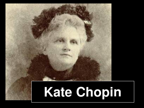 【VIP专享】英语短篇小说选读 Kate Chopin 凯特肖邦30