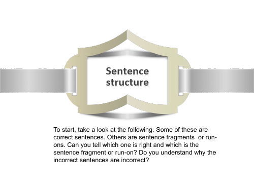 Sentence structure